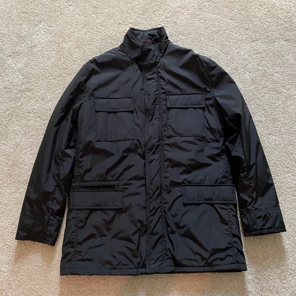 Men’s Alfani Fitted Black Jacket, size Large - Picture 1 of 16